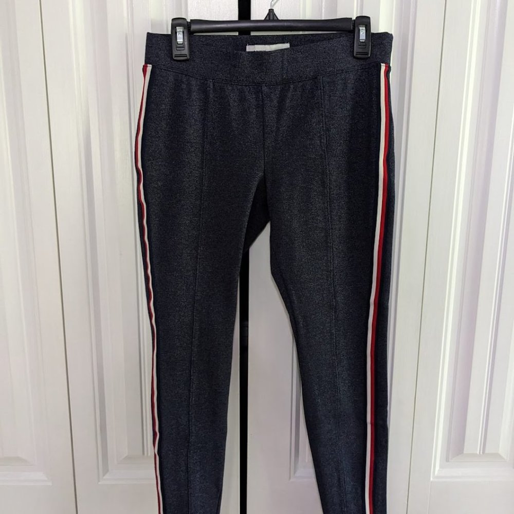 Old Navy Blue Striped High-Rise Athletic Leggings Womens M